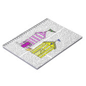 Strandhütten 3 Illustration Notizblock (Linke Seite)