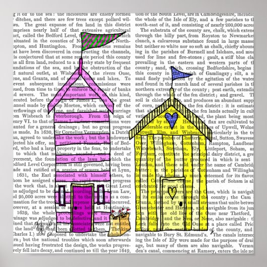 Strandhütten 3 Illustration Poster (Vorne)