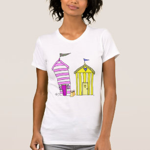 Strandhütten 3 Illustration T-Shirt