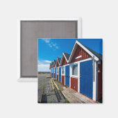 Strandhütten 3 magnet (Vorderseite/Rückseite)