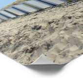 Strandhütten, Cadzand-Bad, Niederlande Poster (Ecke)