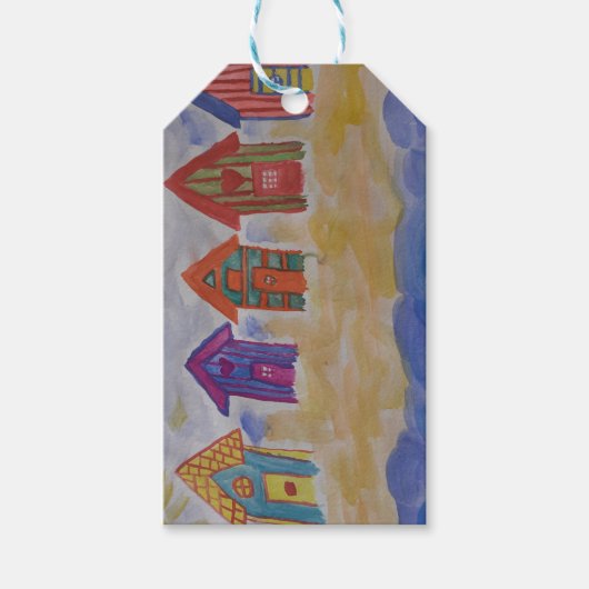 Strandhütten Geschenkanhänger (Vorderseite)