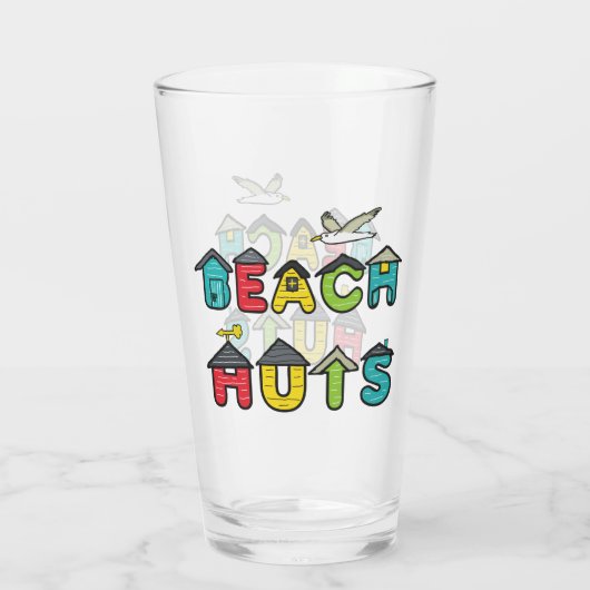 Strandhütten Glas (Rückseite)