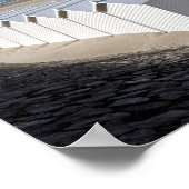 Strandhütten in Fort Mahon in Frankreich Poster (Ecke)