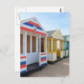 Strandhütten in Ostengland Postkarte (Vorne/Hinten)