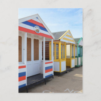 Strandhütten in Ostengland Postkarte