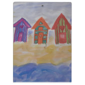 Strandhütten Klemmbrett (Rückseite)