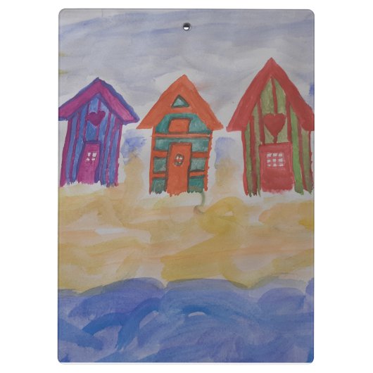 Strandhütten Klemmbrett (Rückseite)