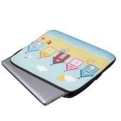 Strandhütten Laptopschutzhülle (Vorne Knopf)