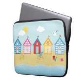 Strandhütten Laptopschutzhülle (Vorderseite Links)