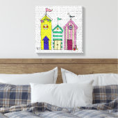 Strandhütten Leinwanddruck (Insitu (Schlafzimmer))