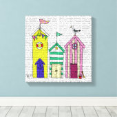 Strandhütten Leinwanddruck (Insitu (Holzboden))