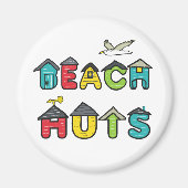 Strandhütten Magnet (Vorne)