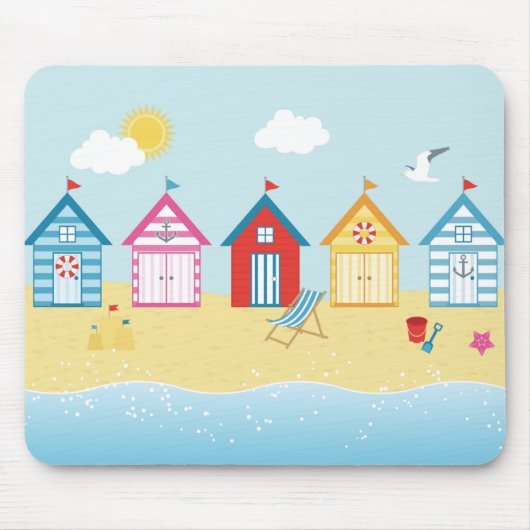 Strandhütten Mousepad (Vorne)