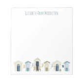 Strandhütten Personalisiert Notizblock (Vorderseite)