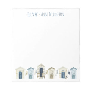 Strandhütten Personalisiert Notizblock