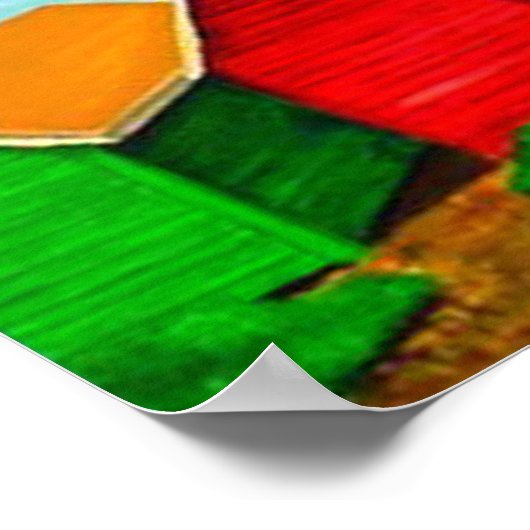 Strandhütten Poster (Ecke)