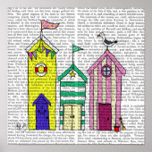 Strandhütten Poster (Vorne)