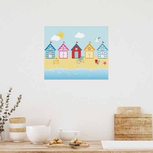 Strandhütten Poster (Küche)