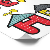 Strandhütten Poster (Ecke)