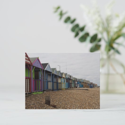 Strandhütten Postkarte (Stehend Vorderseite)