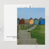 Strandhütten Postkarte (Vorne/Hinten)