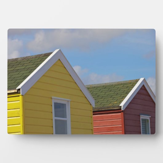 Strandhütten | Südwold, England Fotoplatte (Vorderseite)