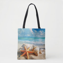 Strandinspirierte Tragetasche Tasche