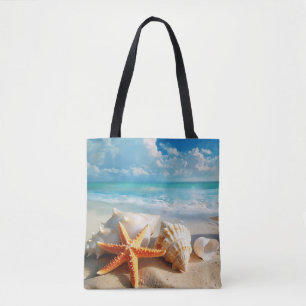 Strandinspirierte Tragetasche Tasche