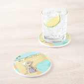 Strandjunge Getränkeuntersetzer (Seite)