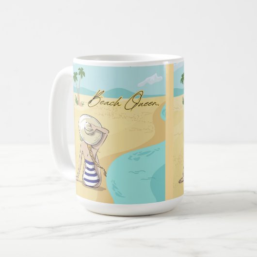 Strandjunge Kaffeetasse (Vorderseite Links)