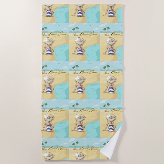 Strandjunge Strandtuch (Vorderseite)