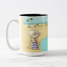 Strandjunge Zweifarbige Tasse