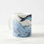 Strandkaffee mit tropischem Sand Kaffeetasse (Vorderseite Links)
