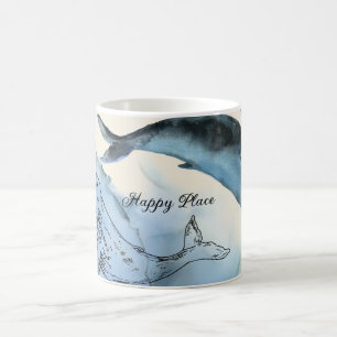 Strandkaffee mit tropischem Sand Kaffeetasse