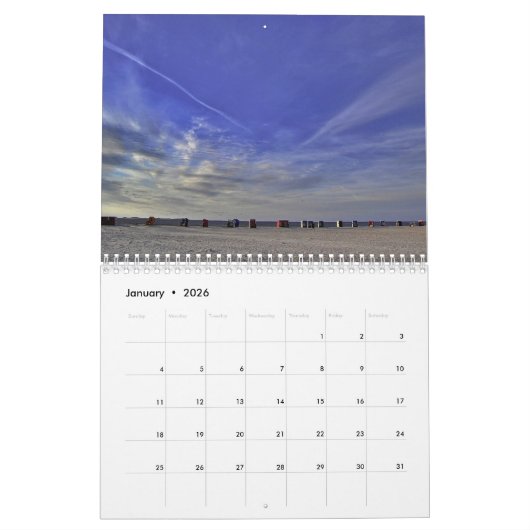 Strandkalender 2017 kalender (Jan 2026)
