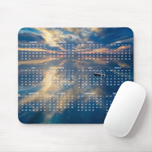 Strandkalender 2023 mousepad (Mit Mouse)