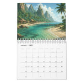 Strandkalender 2027 kalender (Jan 2027)