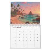Strandkalender 2027 kalender (Feb 2027)