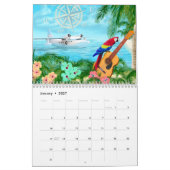 Strandkalender der Tropen Inseln Kalender (Jan 2027)