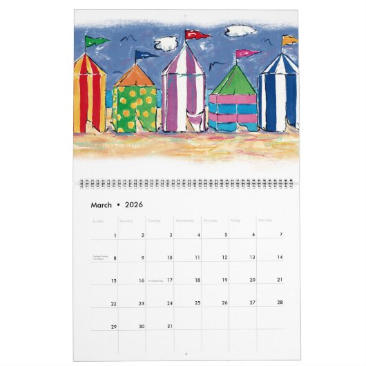 Strandkalender Kalender (Mär 2026)