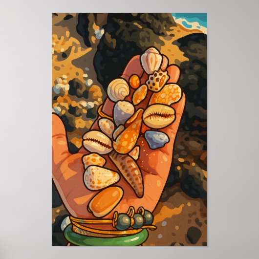 Strandkämme Poster (Vorne)