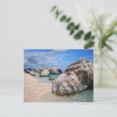 Strandkarte Sardiniens Postkarte (Stehend Vorderseite)