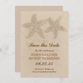 STRANDKARTE SAVE THE DATE (Vorne/Hinten)
