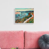 Strandkastenweg gepflasterte Leinwand Print (Insitu (Wohnzimmer))