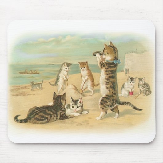 Strandkätzchen Mousepad (Vorne)