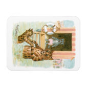 Strandkatzen von Louis Wain Magnet (Horizontal)