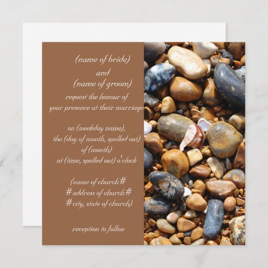 Strandkies Einladung (Vorne/Hinten)