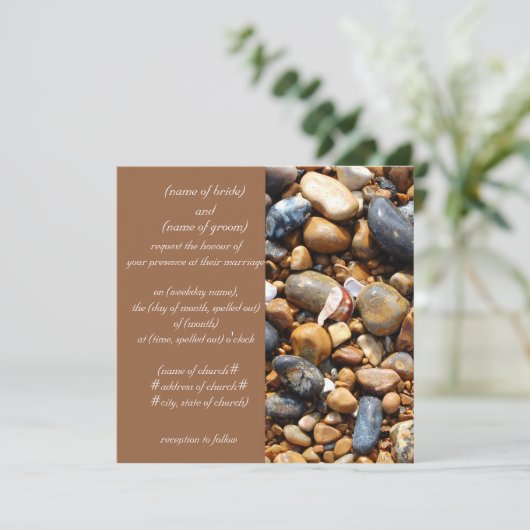 Strandkies Einladung (Stehend Vorderseite)