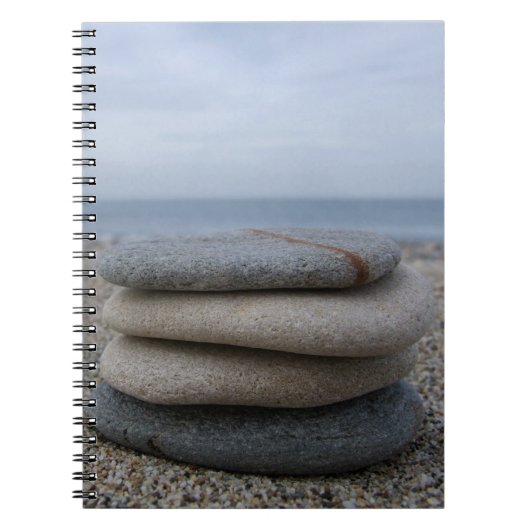 Strandkiesel-Notebook Notizblock (Vorderseite)
